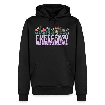 Emergency department - Men's Premium Hoodie - black - Front - Nico (187cm) & Julia (174cm)