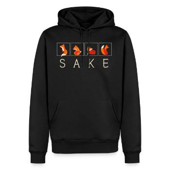 Oh For Fox Sake Funny Graphic for Men or Women Zip - Men's Premium Hoodie - black - Front - Nico (187cm) & Julia (174cm)
