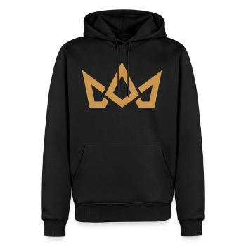 Disciple Factory Logo - Men's Premium Hoodie - black - Front - Nico (187cm) & Julia (174cm)