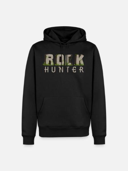 Rock Hunter Funny Rockhounding - Men's Premium Hoodie - black