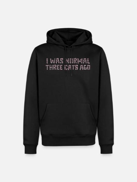 I Was Normal - Men's Premium Hoodie - black