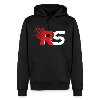 RS motorsport - Men's Premium Hoodie - black - Front - Nico (187cm) & Julia (174cm)