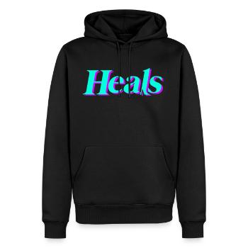 pangina heals - Men's Premium Hoodie - black - Front - Nico (187cm) & Julia (174cm)
