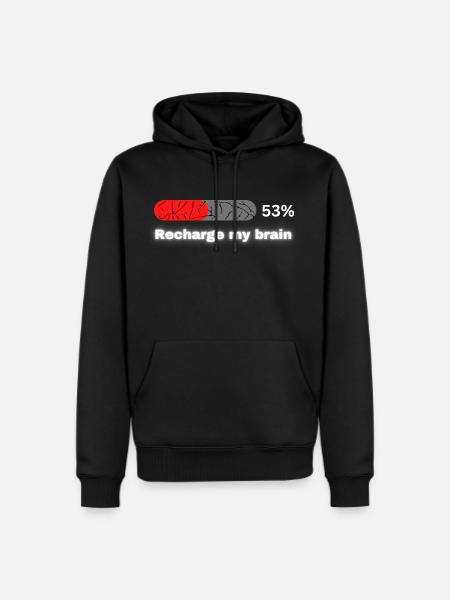 brain - Men's Premium Hoodie - black
