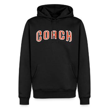 Coach - Men's Premium Hoodie - black - Front - Nico (187cm) & Julia (174cm)