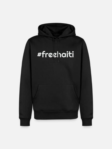 Free Haiti #1 - Men's Premium Hoodie - black