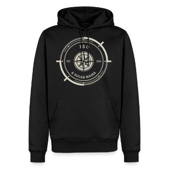 ISO Collection In Search of A Sugar Mama - Men's Premium Hoodie - black - Front - Nico (187cm) & Julia (174cm)