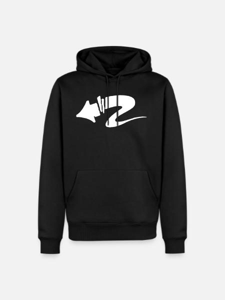 Cut arrow - Men's Premium Hoodie - black
