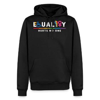 Equality Hurts No One Equal Rights LGBT - Men's Premium Hoodie - black - Front - Nico (187cm) & Julia (174cm)