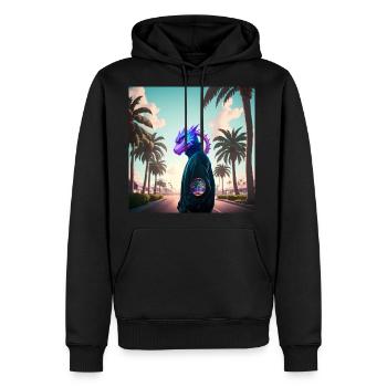 Thunderbolt Racer - Men's Premium Hoodie - black - Front - Nico (187cm) & Julia (174cm)