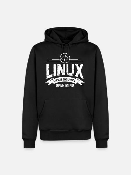 Coding Linux saying Programmer gift - Men's Premium Hoodie - black