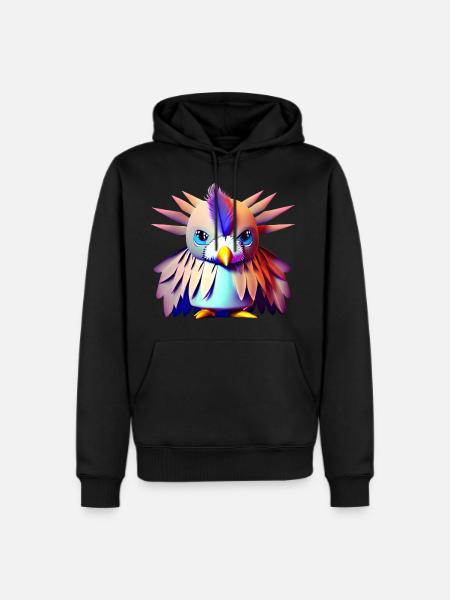Polygon Vogel - Men's Premium Hoodie - black