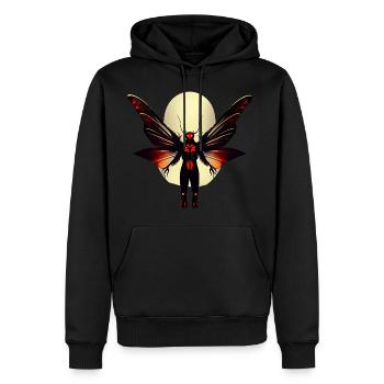 Red-eyed Mothman - Men's Premium Hoodie - black - Front - Nico (187cm) & Julia (174cm)