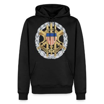 Joint Chiefs of Staff Service Badge wo Txt X 300 - Men's Premium Hoodie - black - Front - Nico (187cm) & Julia (174cm)