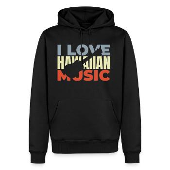 Hawaii Music - Men's Premium Hoodie - black - Front - Nico (187cm) & Julia (174cm)