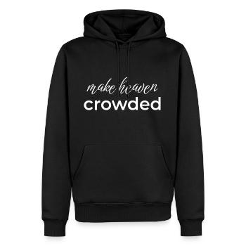 Message of wisdom (religious quotes) - Men's Premium Hoodie - black - Front - Nico (187cm) & Julia (174cm)