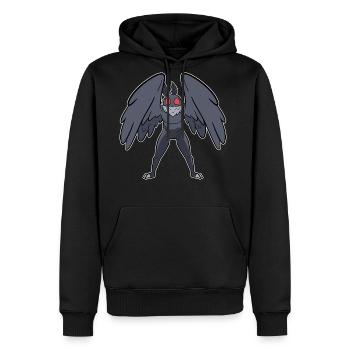 Mothman Mythical Creatures Folklore Cryptid - Men's Premium Hoodie - black - Front - Nico (187cm) & Julia (174cm)