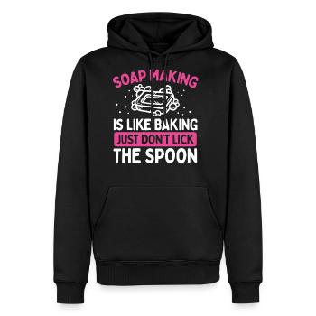 Soap Making Dont lick the Spoon Soaps Soap Maker - Men's Premium Hoodie - black - Front - Nico (187cm) & Julia (174cm)
