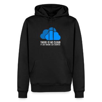 There is no cloud - Men's Premium Hoodie - black - Front - Nico (187cm) & Julia (174cm)