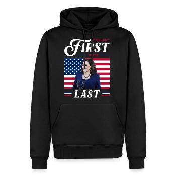Kamala Harris, Kamala Harris Kamala, Harris - Men's Premium Hoodie - black - Front - Nico (187cm) & Julia (174cm)