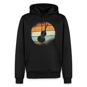 Double Bass - Men's Premium Hoodie - black - Front - Nico (187cm) & Julia (174cm)