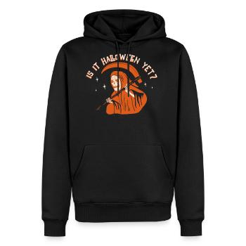 Halloween Is It Halloween Yet - Men's Premium Hoodie - black - Front - Nico (187cm) & Julia (174cm)