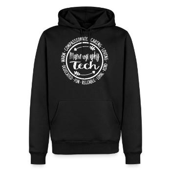 Mammography Tech Rad Tech Vintage - Men's Premium Hoodie - black - Front - Nico (187cm) & Julia (174cm)
