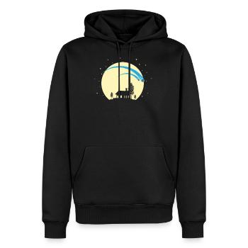 Falling Stars in the Night Sky - Men's Premium Hoodie - black - Front - Nico (187cm) & Julia (174cm)