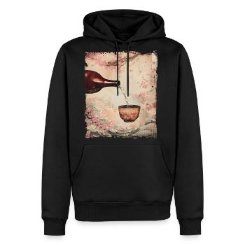 SAKE TO ME! - JAPAN THEME - Men's Premium Hoodie - black - Front - Nico (187cm) & Julia (174cm)