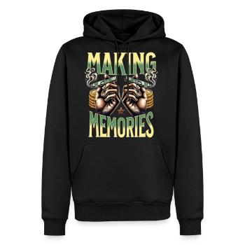 Making Memories - Men's Premium Hoodie - black - Front - Nico (187cm) & Julia (174cm)