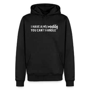 PERSONALITY - Men's Premium Hoodie - black - Front - Nico (187cm) & Julia (174cm)