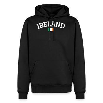 Ireland - Men's Premium Hoodie - black - Front - Nico (187cm) & Julia (174cm)