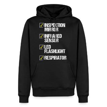 Pest Control Technician Flashlight Animal - Men's Premium Hoodie - black - Front - Nico (187cm) & Julia (174cm)