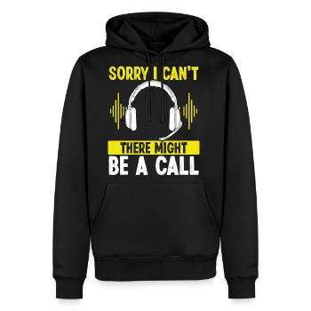 911 Dispatcher There might be a Call Operator - Men's Premium Hoodie - black - Front - Nico (187cm) & Julia (174cm)
