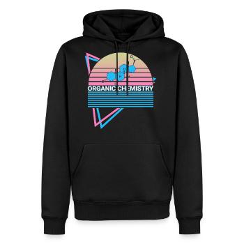 Organic Chemistry Retro - Men's Premium Hoodie - black - Front - Nico (187cm) & Julia (174cm)