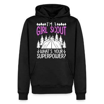 Girl Scout Leader Scouting Club Scouting Scouts - Men's Premium Hoodie - black - Front - Nico (187cm) & Julia (174cm)