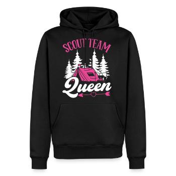 Girl Scout Leader Scout Team Queen Club Scouting - Men's Premium Hoodie - black - Front - Nico (187cm) & Julia (174cm)