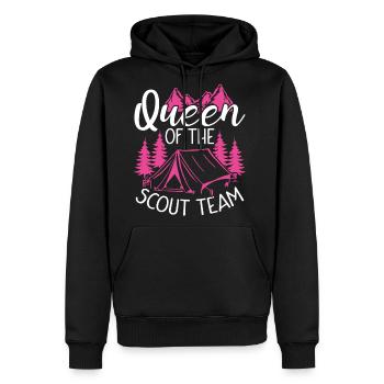 Girl Scout Leader Queen of the Scout Team Scouting - Men's Premium Hoodie - black - Front - Nico (187cm) & Julia (174cm)