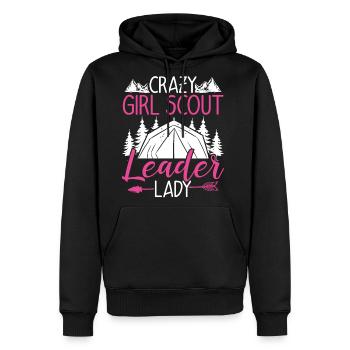 Scouting Girl Scout Leader Lady Scouting Team - Men's Premium Hoodie - black - Front - Nico (187cm) & Julia (174cm)