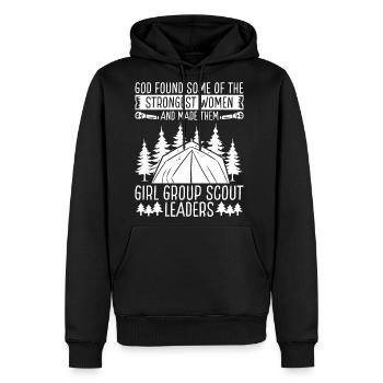 Girl Scout Leader Scouting Women Club Scouting - Men's Premium Hoodie - black - Front - Nico (187cm) & Julia (174cm)