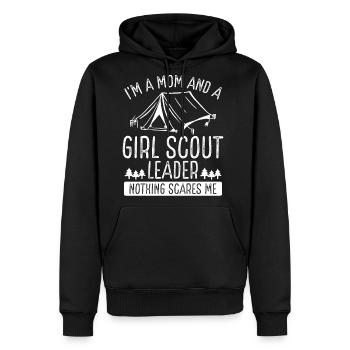 Scouting Mothers Day Girl Scout Leader Mama Mom - Men's Premium Hoodie - black - Front - Nico (187cm) & Julia (174cm)