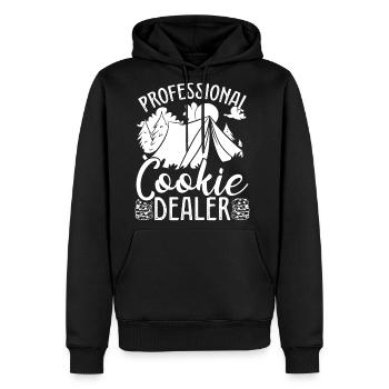 Girl Scout Leader Cookie Dealer Scouting - Men's Premium Hoodie - black - Front - Nico (187cm) & Julia (174cm)