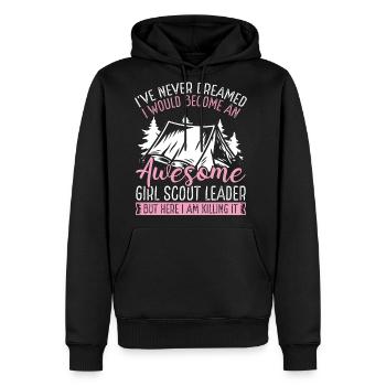 Girl Scout Leader Scouting Women Scouting Clubs - Men's Premium Hoodie - black - Front - Nico (187cm) & Julia (174cm)