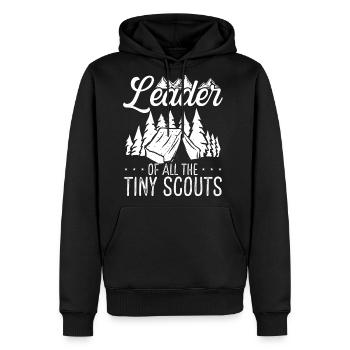 Girl Scout Leader of all the tiny Scouts Scouting - Men's Premium Hoodie - black - Front - Nico (187cm) & Julia (174cm)