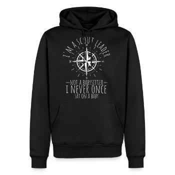 Group Girl Scout Leader not a Babysitter Boy Scout - Men's Premium Hoodie - black - Front - Nico (187cm) & Julia (174cm)