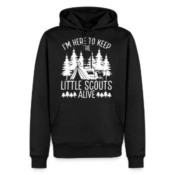 Girl Scout Leader Keep Little alive Scouting - Men's Premium Hoodie - black - Front - Nico (187cm) & Julia (174cm)