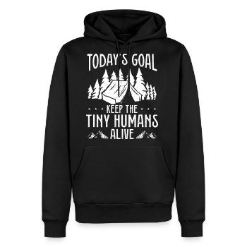 Scouting Keep tiny Scouts alive Girl Scout Leader - Men's Premium Hoodie - black - Front - Nico (187cm) & Julia (174cm)