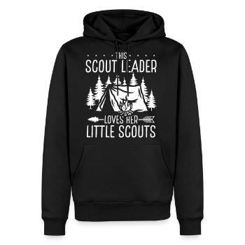 Scouting This Girl Scout loves her little Scout - Men's Premium Hoodie - black - Front - Nico (187cm) & Julia (174cm)