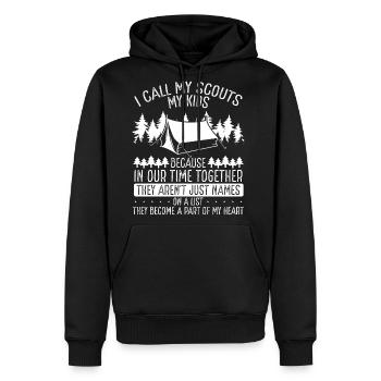 Girl Scout Leader Club Scouting Boy Scouts Tour - Men's Premium Hoodie - black - Front - Nico (187cm) & Julia (174cm)