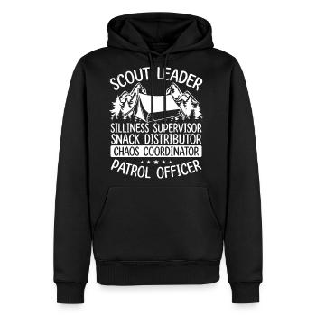 Girl Scout Leader Chaos Coordinator Scouting Tours - Men's Premium Hoodie - black - Front - Nico (187cm) & Julia (174cm)